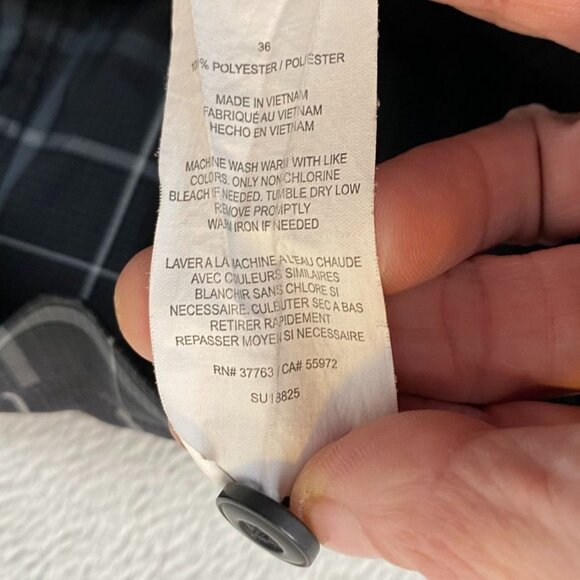 PGA Tour Mens Golf Shorts Size 36 Black & Gray Plaid Polyester Lightweight & Com - Picture 6 of 10